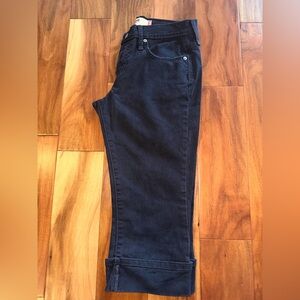 Black Levi Capri Jeans with Studded Pockets